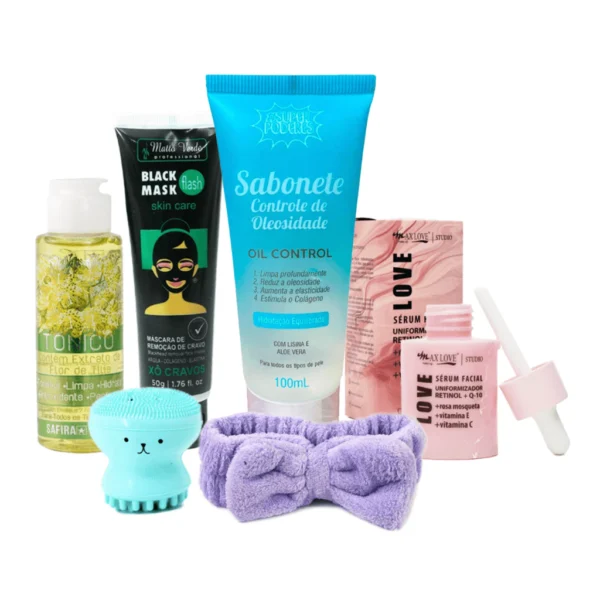 Kit Skin Care Antioleosidade Anti-acne Cuidado Facial Rotina Básica Pele Oleosa e Acneica SkinCare - Image 4