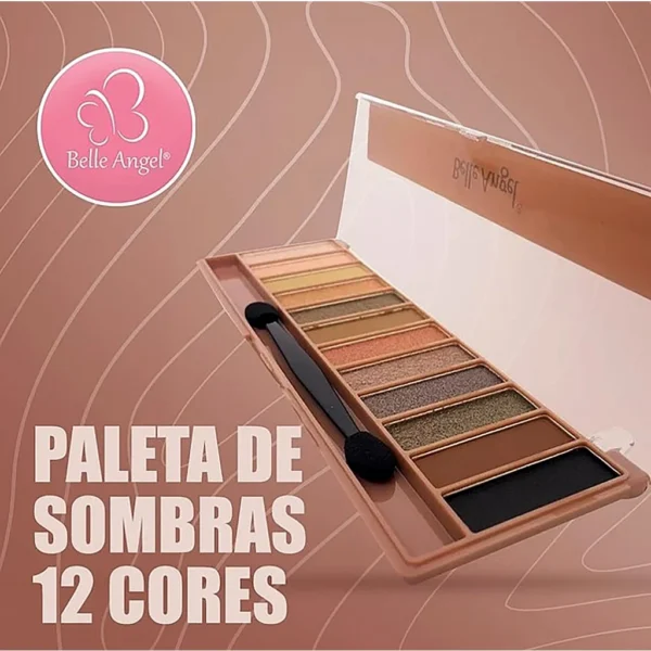 Delineador preto Luisance, Paleta de sombras Belle Angel, maquiagem para olhos, beleza, completa - Image 3