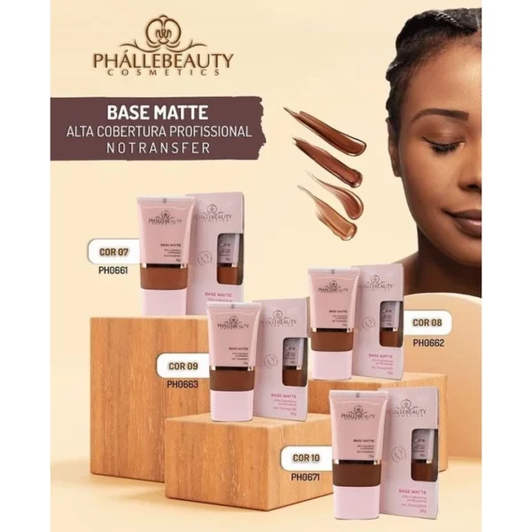 Base Matte Alta Cobertura 30g PhálleBeauty - Image 8