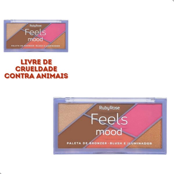 Iluminador blush Bronzer Ruby Rose Paleta de maquiagem - Image 6