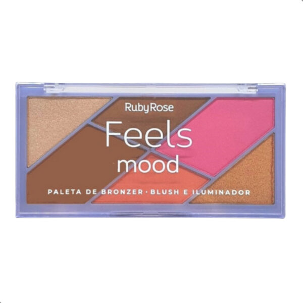 Iluminador blush Bronzer Ruby Rose Paleta de maquiagem